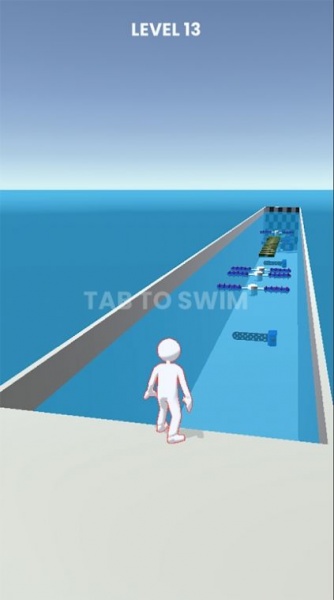 游泳跑酷中文版游戏下载_游泳跑酷最新版下载v1.0 安卓版 运行截图2
