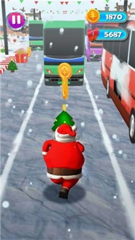 圣诞老人赛跑手机版下载_圣诞老人赛跑游戏下载v1.1 安卓版 运行截图1