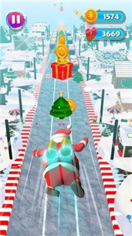 圣诞老人赛跑手机版下载_圣诞老人赛跑游戏下载v1.1 安卓版 运行截图2