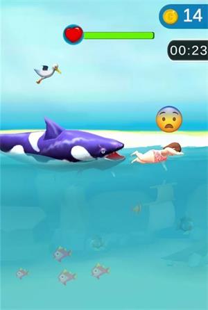 鲨鱼狂潮3D手机版下载_鲨鱼狂潮3D游戏免费版下载v2.0 安卓版 运行截图1