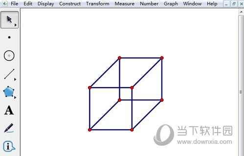 几何画板如何实现立体图形虚线效果