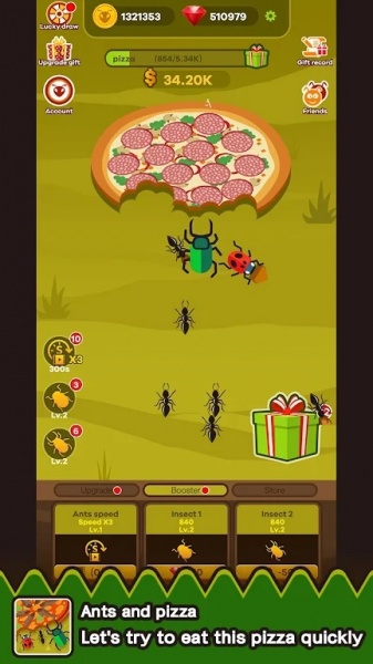 蚂蚁和比萨饼游戏下载_蚂蚁和比萨饼最新版下载v1.0 安卓版 运行截图1