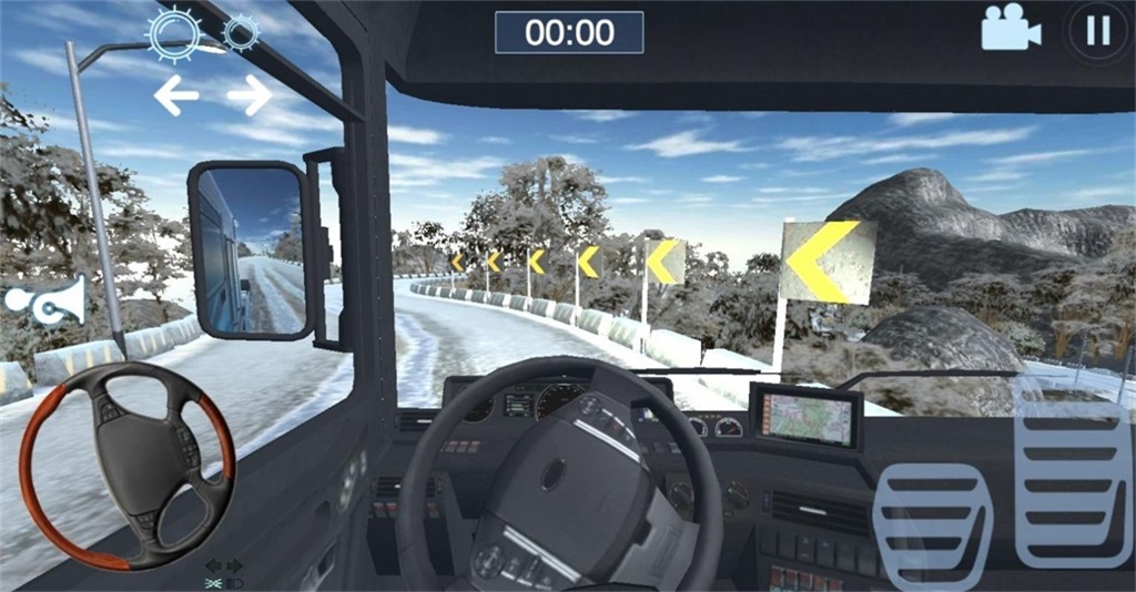 雪地卡车驾驶模拟游戏安卓版下载_雪地卡车驾驶模拟手机版下载v1.0 安卓版 运行截图2
