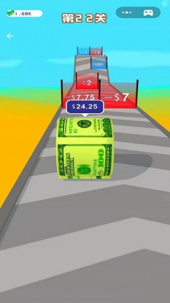 疯狂捡钞票3D手机版游戏安卓下载_疯狂捡钞票3D游戏单机版V1.0.0 运行截图2