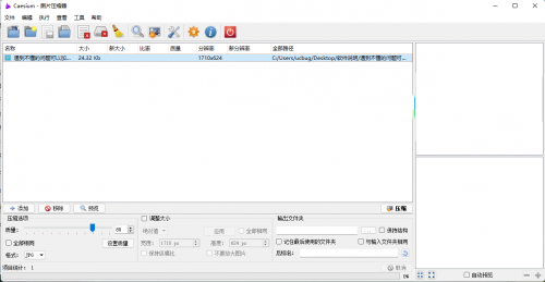 图片无损压缩工具下载_图片无损压缩工具(Caesium)中文绿色最新最新版v1.7.0 运行截图1