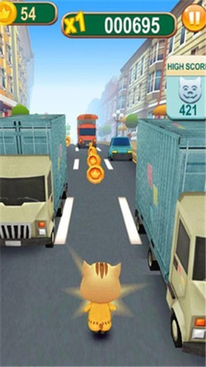 地铁猫咪跑酷免费版游戏下载_地铁猫咪跑酷最新版2022下载v1.3.6 安卓版 运行截图2