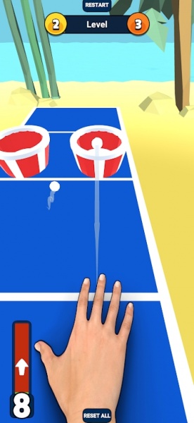 乒乓球弹入水杯免费版安卓下载_乒乓球弹入水杯最新版游戏下载v0.2 安卓版 运行截图1