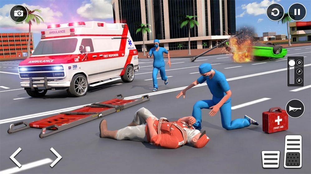 真实救护车游戏下载_模拟真实救护车模拟最新版下载v1.0 安卓版 运行截图1