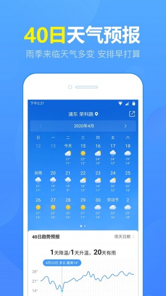 五日天气预报最新版下载_五日天气预报手机版下载v5.0.8 安卓版 运行截图1