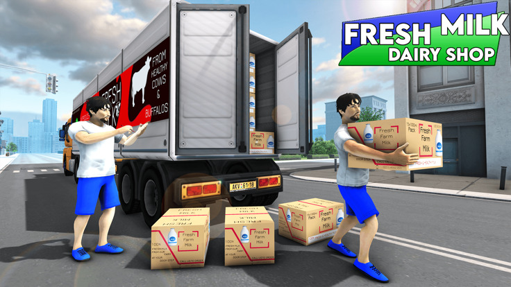 牛奶运输卡车游戏最新下载_牛奶卡车模拟器游戏下载_牛奶卡车模拟器游戏安卓中文版下载 运行截图1