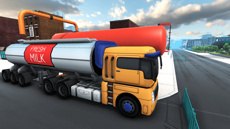 牛奶运输卡车游戏最新下载_牛奶卡车模拟器游戏下载_牛奶卡车模拟器游戏安卓中文版下载 运行截图3