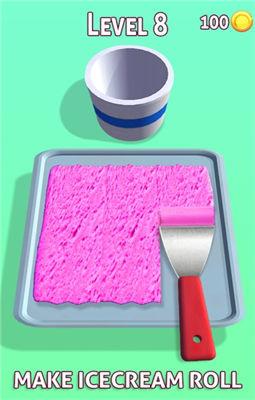 冰淇淋卷炒冰游戏最新版安卓下载_冰淇淋卷炒冰游戏下载手机版V1.1 运行截图3