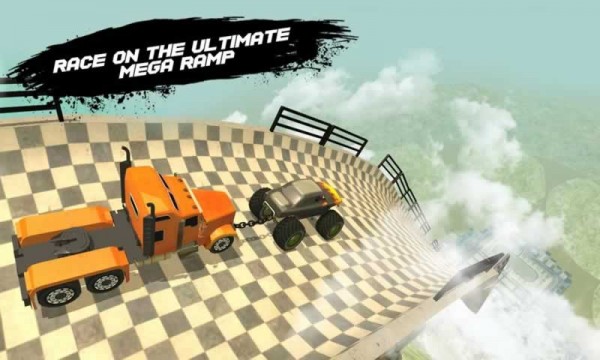 锁链汽车巨大坡道3D免费版2022下载_锁链汽车巨大坡道3D游戏下载v1.5 安卓版 运行截图1