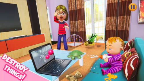 虚拟婴儿妈妈模拟器游戏下载_虚拟婴儿妈妈模拟器手机版下载v1.8 安卓版 运行截图1