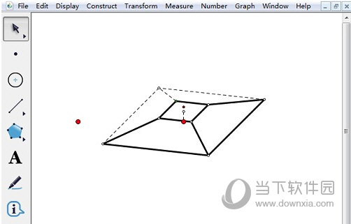 几何画板怎么用自定义工具绘制正四棱台