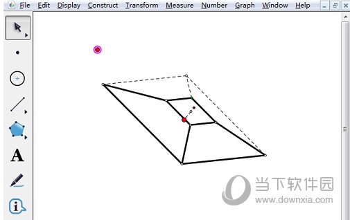几何画板怎么用自定义工具绘制正四棱台