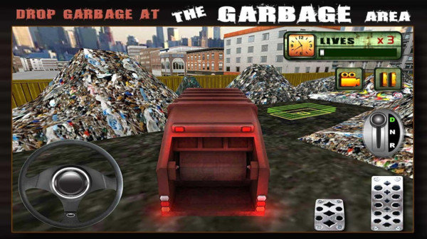 城市垃圾车司机3D