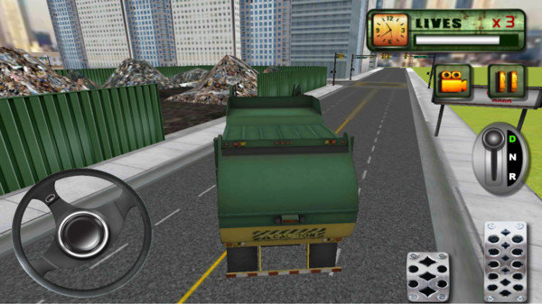 城市垃圾车司机3D