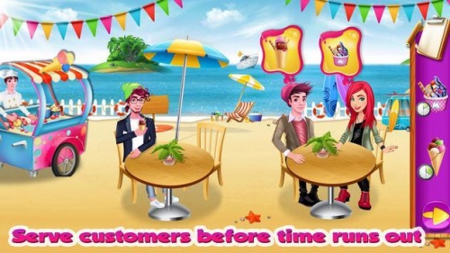 冰淇淋沙滩车免费版游戏下载_冰淇淋沙滩车中文版下载v1.3.4 安卓版 运行截图1