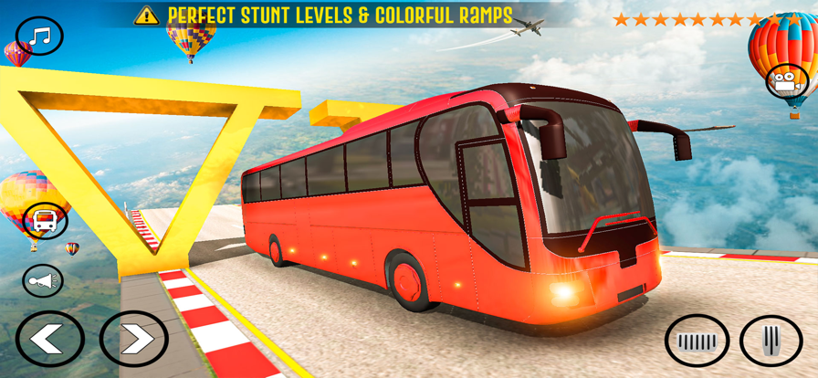 巴士模拟器巨型坡道特技游戏下载_巴士模拟器巨型坡道特技最新版下载v1.0 安卓版 运行截图2