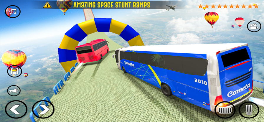 巴士模拟器巨型坡道特技