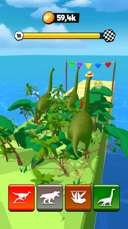 侏罗纪变身赛游戏下载_侏罗纪变身赛手机最新版下载v0.2.0 安卓版 运行截图2