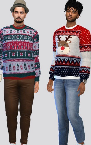 模拟人生4男士的圣诞毛衣MOD下载-模拟人生4男士的圣诞毛衣MOD电脑版下载v2.17 运行截图1