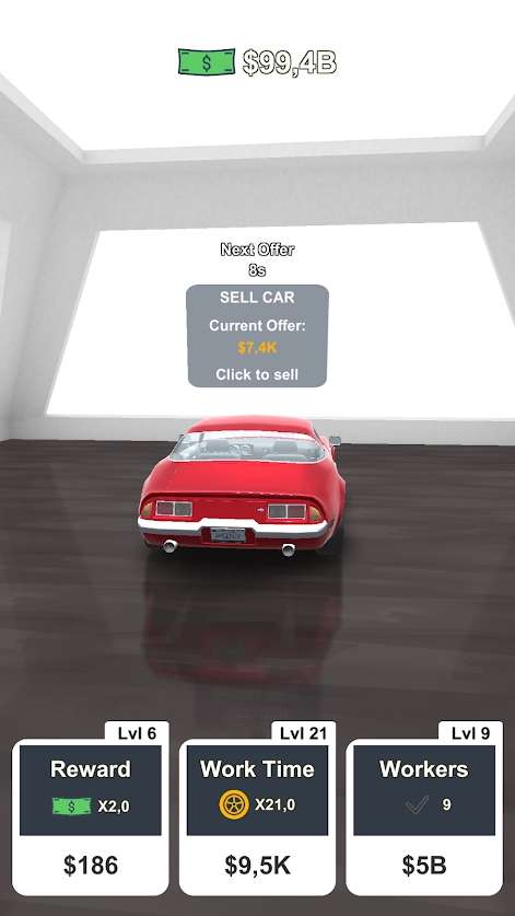 放置汽车调整游戏下载_放置汽车调整最新版下载v0.64 安卓版 运行截图2