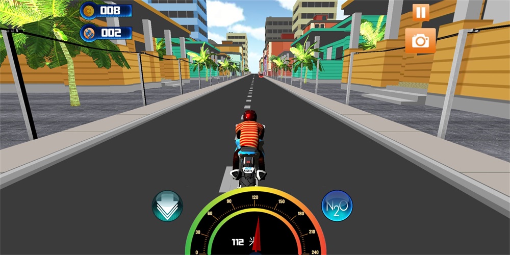 真实公路摩托车3D免费版2022下载_真实公路摩托车3D手游下载v1.0 安卓版 运行截图1