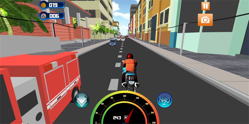 真实公路摩托车3D免费版2022下载_真实公路摩托车3D手游下载v1.0 安卓版 运行截图3