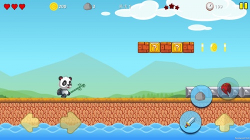 熊猫超人免费版游戏下载_熊猫超人游戏无敌版2022下载v4.0 安卓版 运行截图1