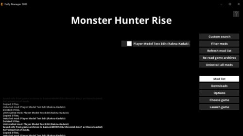 怪物猎人崛起Fluffy Mod管理器下载-怪物猎人崛起Fluffy Mod管理器电脑版下载v2.79 运行截图1