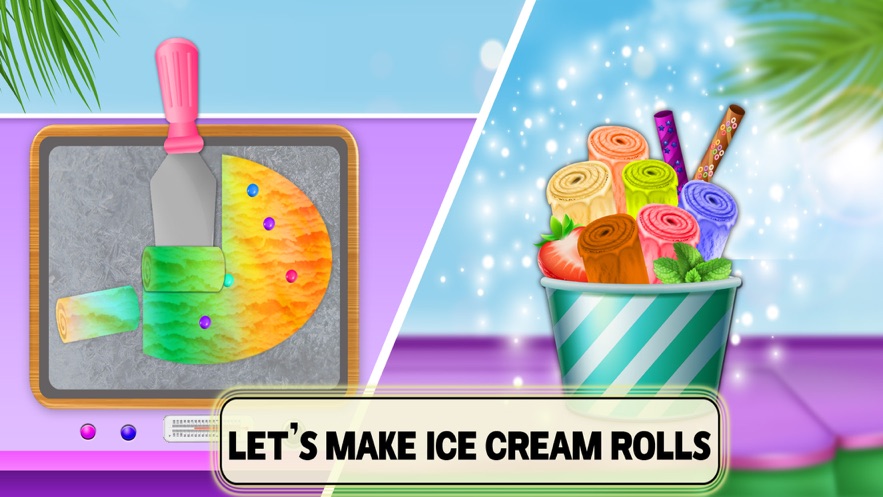 彩色冰淇淋卷机游戏下载_彩色冰淇淋卷机手机版下载v1.0 安卓版 运行截图1