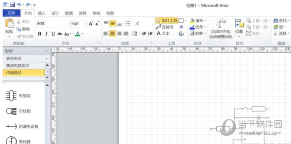 Visio绘制电路图操作5