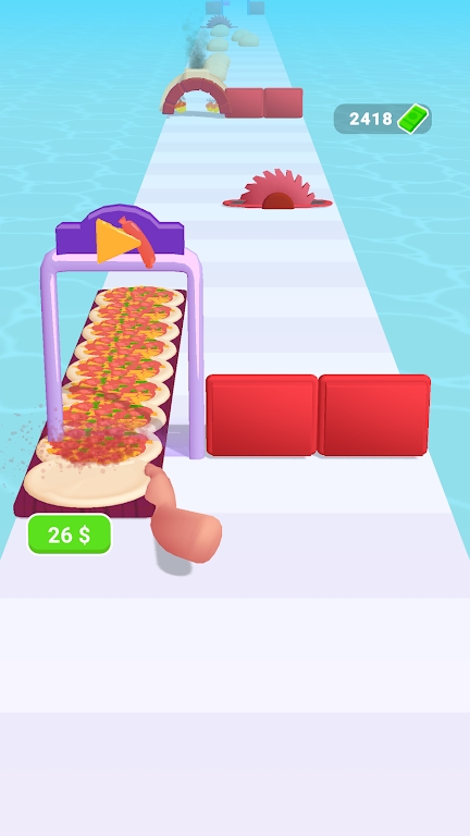 披萨跑3D游戏下载_披萨跑3D免费最新版下载v1.0 安卓版 运行截图1