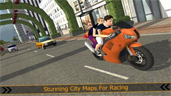 城市摩托驾驶模拟器游戏手机版免费下载_城市摩托驾驶模拟器下载安卓版V2.0 运行截图3