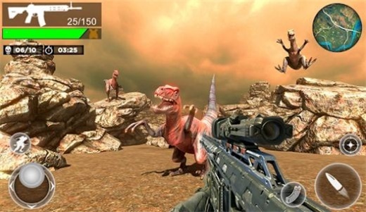 FPS侏罗纪恐龙猎人游戏下载最新版_FPS侏罗纪恐龙猎人中文版下载v6 安卓版 运行截图1