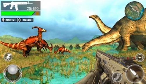 FPS侏罗纪恐龙猎人游戏下载最新版_FPS侏罗纪恐龙猎人中文版下载v6 安卓版 运行截图2