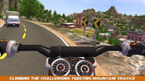摩托车赛车模拟器游戏下载免费版_摩托车赛车模拟器手机版下载v1.2 安卓版 运行截图1