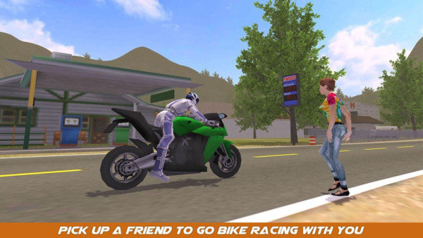 摩托车赛车模拟器游戏下载免费版_摩托车赛车模拟器手机版下载v1.2 安卓版 运行截图2