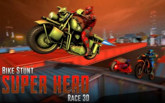 自行车特技超级英雄竞赛3D最新版下载_自行车特技超级英雄竞赛3D游戏下载v1 安卓版 运行截图3