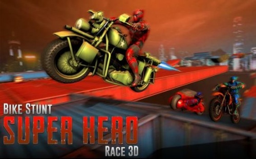 自行车特技超级英雄竞赛3D最新版下载_自行车特技超级英雄竞赛3D游戏下载v1 安卓版 运行截图3