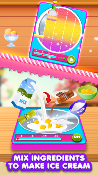 DIY冰淇淋卷制作最新版下载_DIY冰淇淋卷制作游戏手机版下载v1.0 安卓版 运行截图3