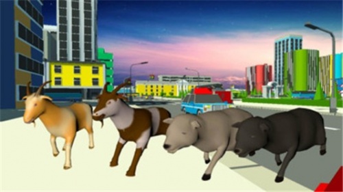 大城市山羊模拟器手机版下载_大城市山羊模拟器安卓版下载v1.0 安卓版 运行截图1