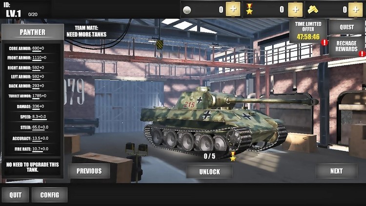 世界大战坦克大逃杀官方游戏下载-世界大战坦克大逃杀安卓版v1.0最新版 运行截图3