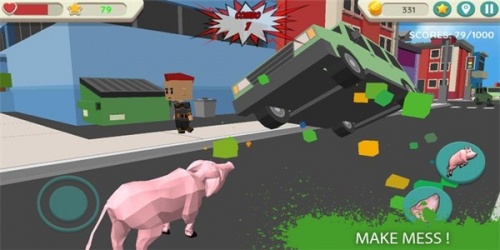 疯狂的猪模拟最新版下载_疯狂的猪模拟游戏下载v1.01 安卓版 运行截图1