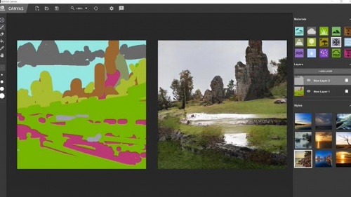 NVIDIA Canvas下载_NVIDIA Canvas(智能AI绘画软件)最新免费最新版v1.2.138 运行截图4