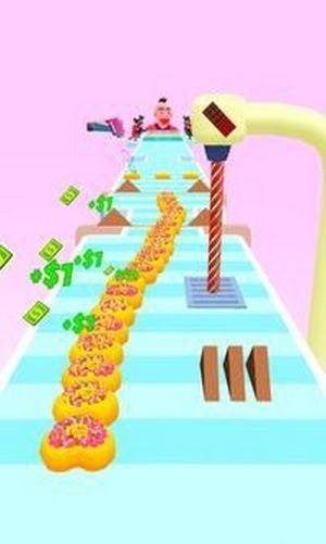 甜甜圈堆栈跑酷比赛3D游戏下载_甜甜圈堆栈跑酷比赛3D手机最新版下载v3.8 安卓版 运行截图2
