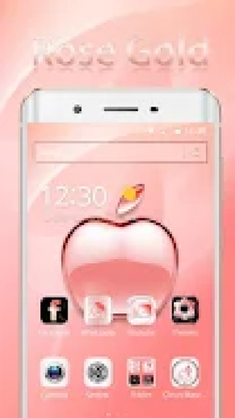 玫瑰金苹果水晶主题软件下载_玫瑰金苹果水晶主题最新手机版下载v1.1.2 安卓版 运行截图3