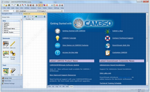 CAM350破解版下载_CAM350(pcb设计软件) v12.5 中文版下载 运行截图1